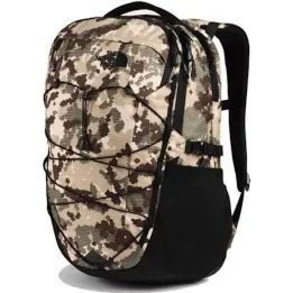 The North Face Borealis Backpack - Burnt Olive Green Digi Topo Ripstop Print/TNF